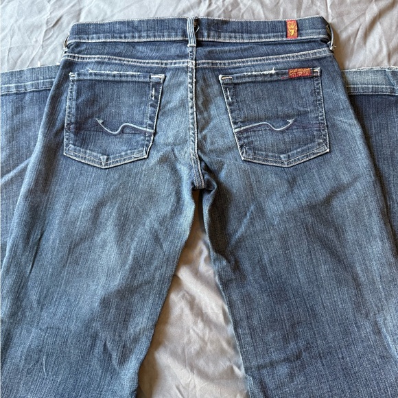 Y2k 7 For All Mankind Bootcut Jeans Vintage Early‑2000s • Mid‑Rise - Picture 13 of 14